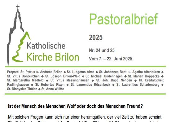 Pastoralbrief vom 07. - 22.06.2025