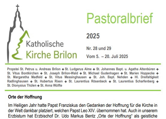 Pastoralbrief vom 05. - 20.07.2025
